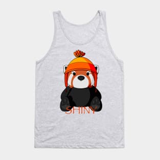 Shiny Red Panda Tank Top